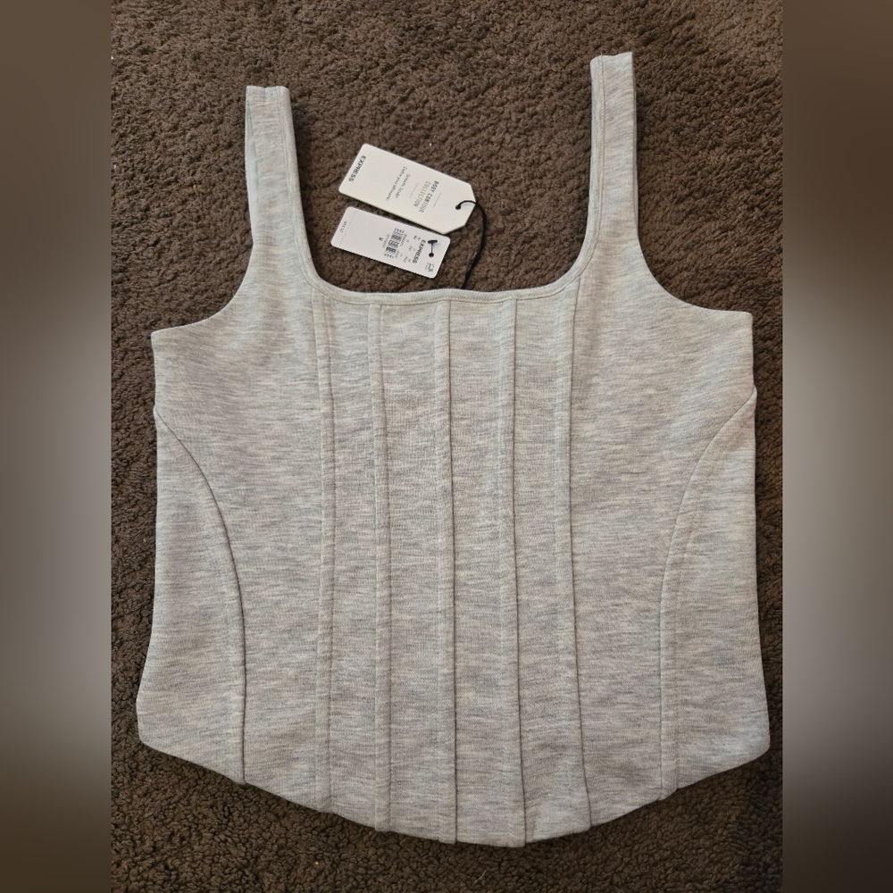 Express Light Gray Tank Top